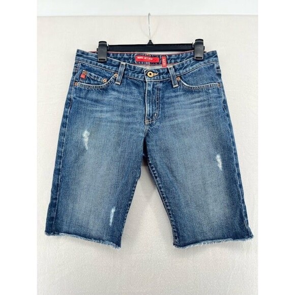 BIG STAR Pants - Big Star Alexis Denim Shorts Womens Size 30 Distressed Bermuda